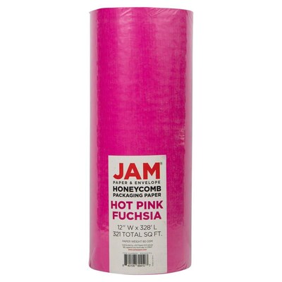 Honeycomb Packing Paper Roll, Fuchsia Pink, 12 x 328 (PP10001FU)