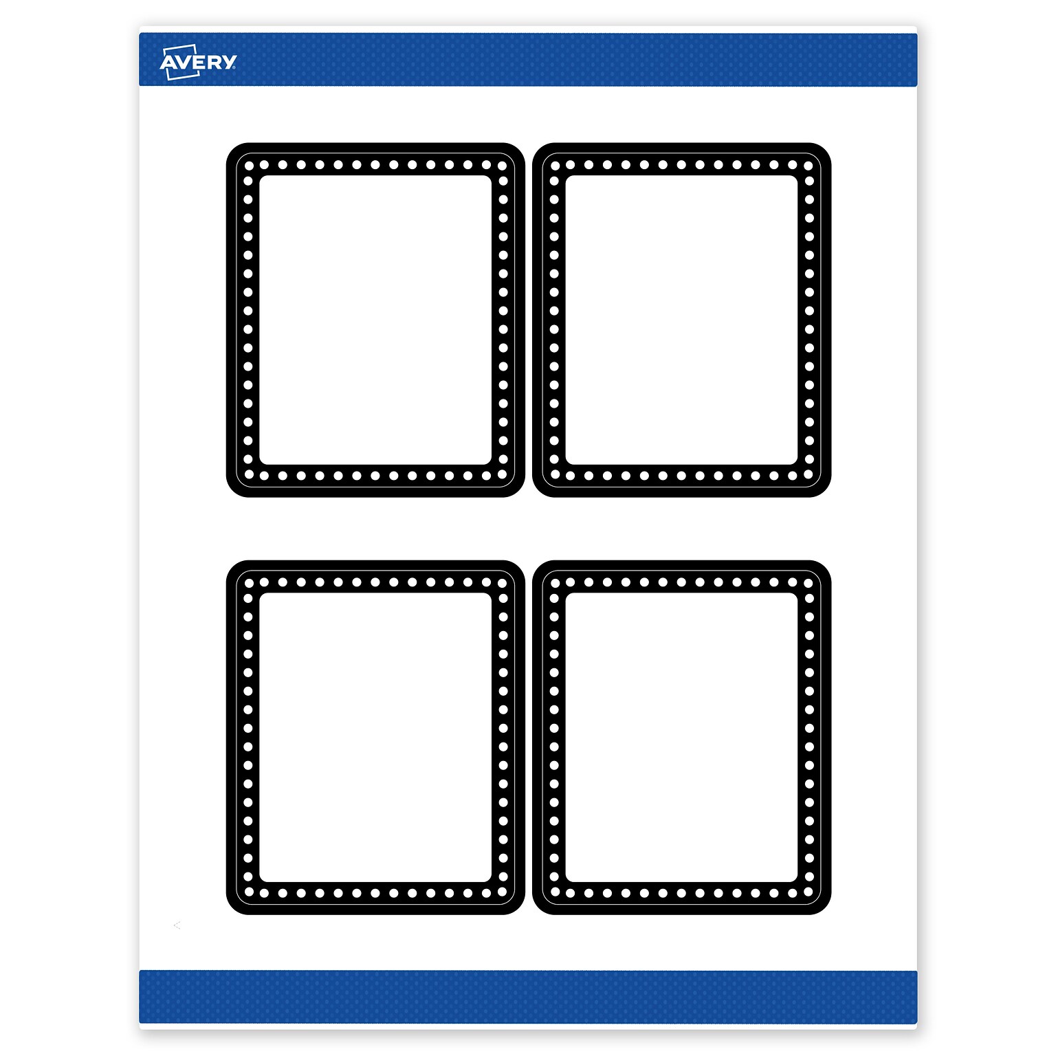 Avery Laser/Inkjet Rectangle Multipurpose Labels, 4 x 3-1/3, White, 40/Pack (S00DKN)