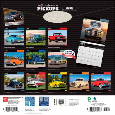 2026 BrownTrout Classic American Pickups 12 x 12 Monthly Wall Calendar (9798330701353)