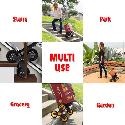 Dbest Stair Climber Trolley Dolly Mighty Max Personal Dolly, Black (01-507MB)