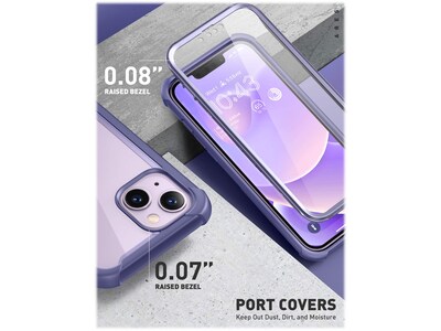 i-Blason Ares Deep Purple Case for iPhone 14 (iPhone2021/22-6.1-Ares-SP-Mauve)