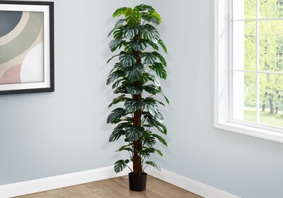 Monarch Specialties Inc. 83" Artificial Monstera Tree in Pot (I 9521)