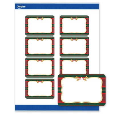 Avery Rectangle Multipurpose Labels, 2 x 3, White, 80/Pack (19479370516)