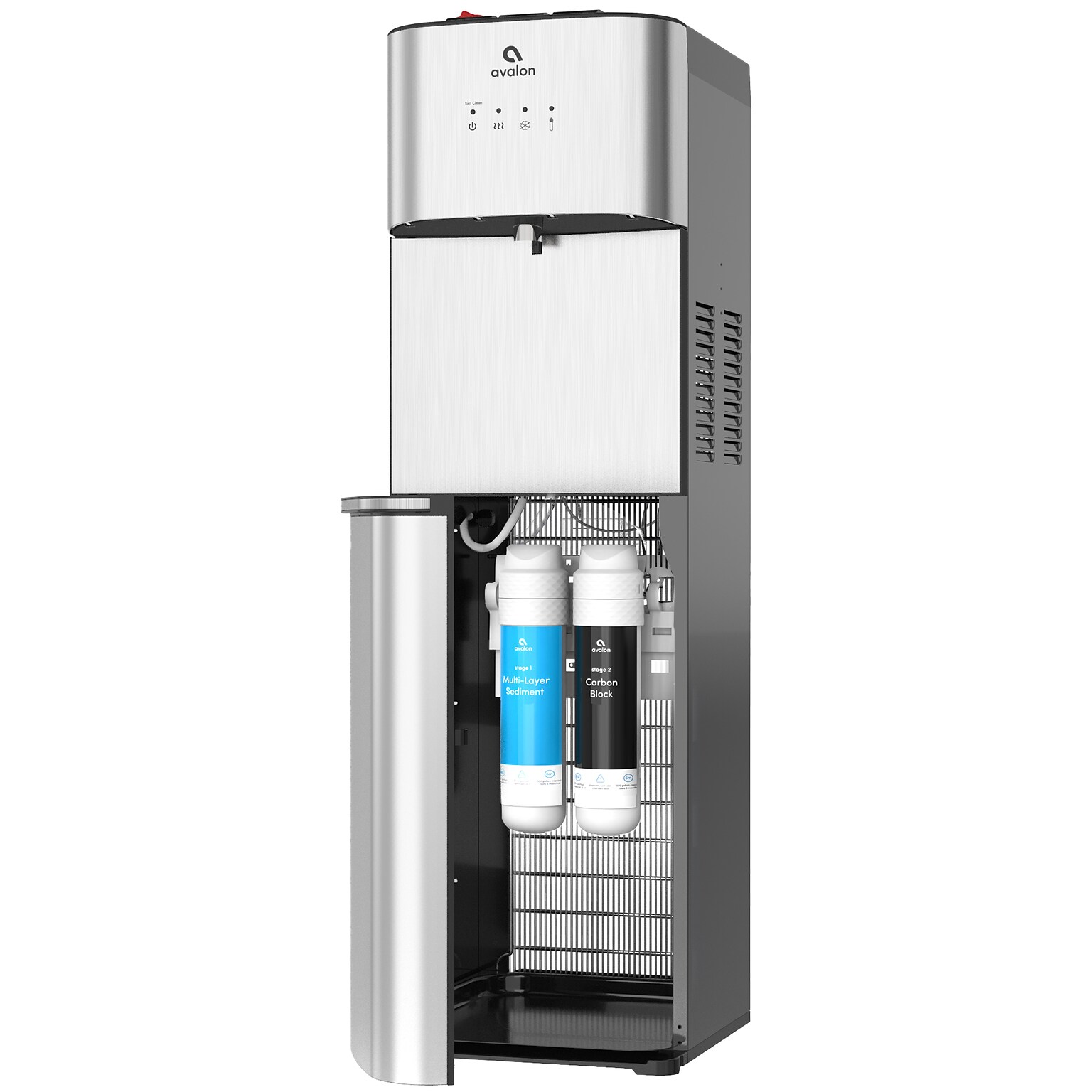 Avalon 3-Temperature Self Cleaning Water Dispenser, Stainless Steel (A5BOTTLELESS)