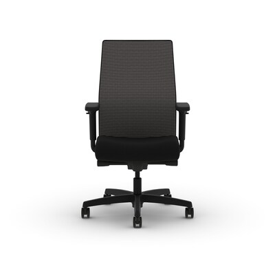 HON Ignition 2.0 Fabric/Mesh Swivel Task Chair, Black (HONI2M2VMC10FIB)