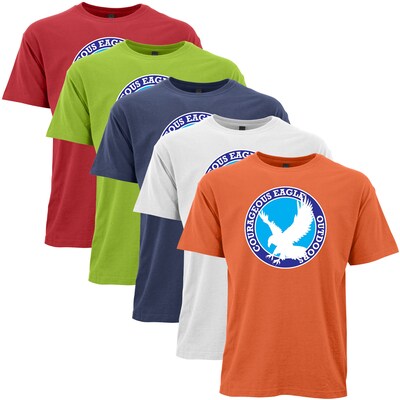 M&O UNISEX HEAVY RINGSPUN T-SH