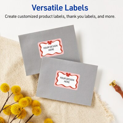Avery Rectangle Multipurpose Labels, 2" x 3", White, 80/Pack (19479370565)