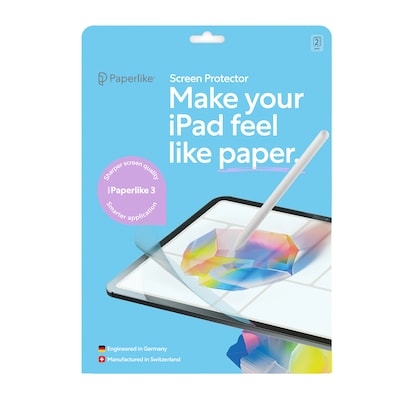 Paperlike 3 Scratch-Resistant PET Screen Protector for iPad Pro 13/iPad Air 13, 2/Pack (PL3-13-24)