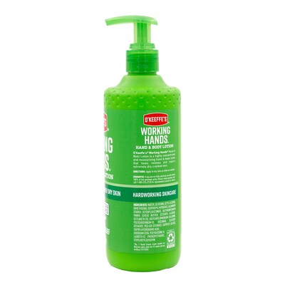 OKeeffes Working Hands Hand & Body Lotion, 12 oz Pump Bottle (115760)