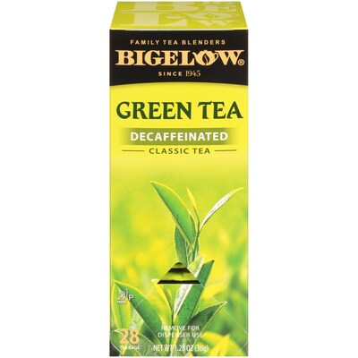 Bigelow Decaffeinated Classic Green Tea Bags, 28/Box (RCB10347)