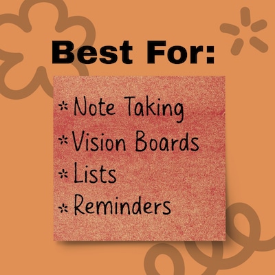 Post-it Shimmer Sticky Notes, 3" x 3", Warm Collection, 45 Sheets/Pad, 3 Pads/Pack (SENS-SN33-WM)