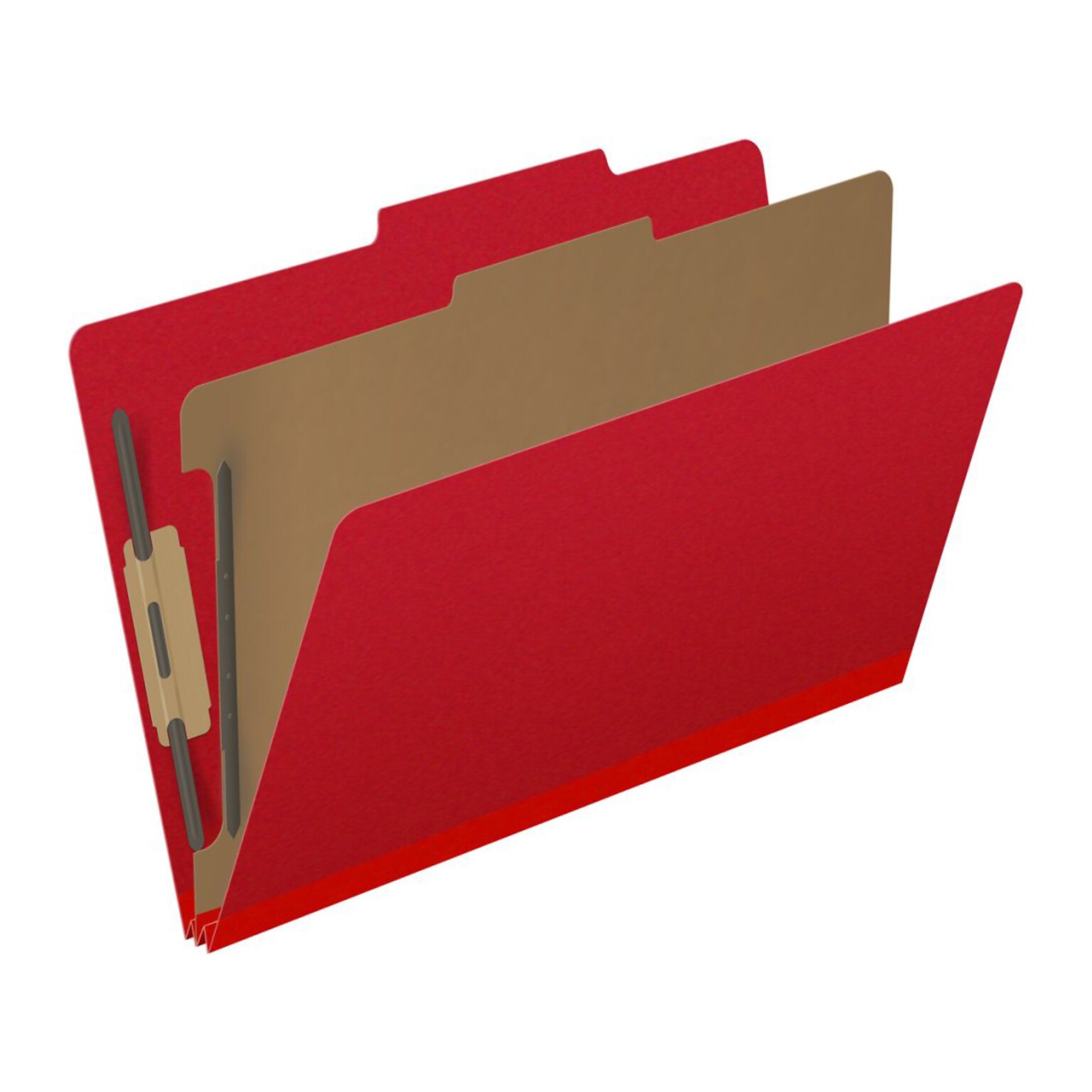 Medical Arts Press Pressboard Classification Folder, 1 Divider, 2 Expansion, Legal Size, Deep Red, 10/Box (DV-T52-14-3DRD)