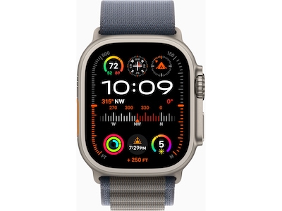 Apple Watch Ultra 2 (GPS + Cellular) Smartwatch, 49mm, Titanium Case with Alpine Loop, Large  (MREQ3