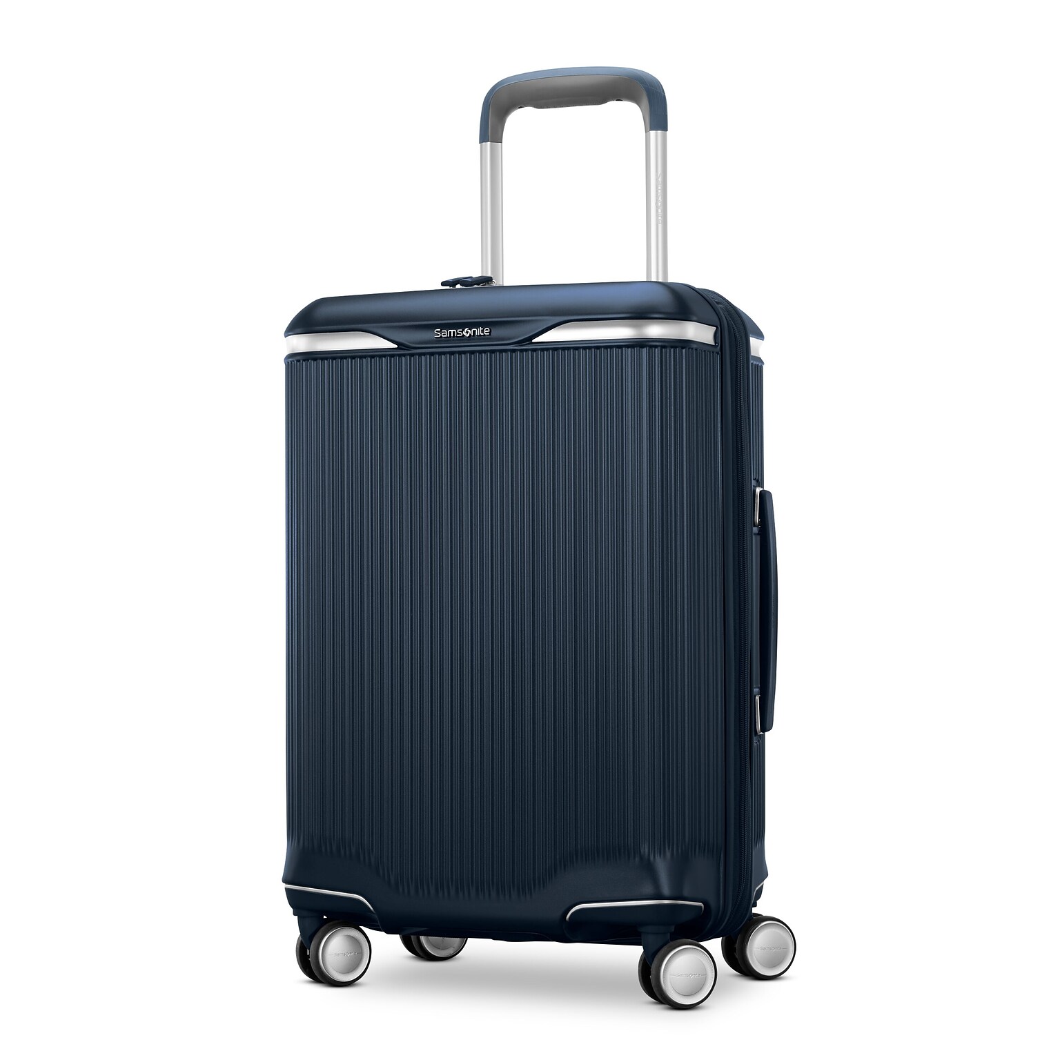 Samsonite Silhouette 18 23 Hardside Carry-On Luggage with Spinner Wheels, Deep Navy (153643-D418)