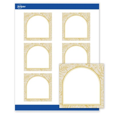 Avery Square Laser/Inkjet Multipurpose Labels, 3 x 3, White, 60/Pack (19479371053)