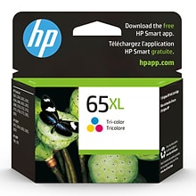 HP 65XL Tri-Color High Yield Ink Cartridge (N9K03AN#140)