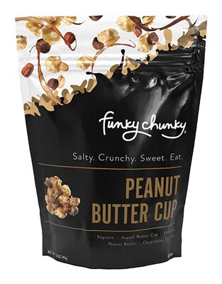 GIFT OF THE WEEK - Funky Chunky Peanut Butter Cup Popcorn 5oz. Bag
