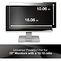 3M Privacy Filter for 19 Widescreen Monitor, 16:10 Aspect Ratio (PF190W1B)