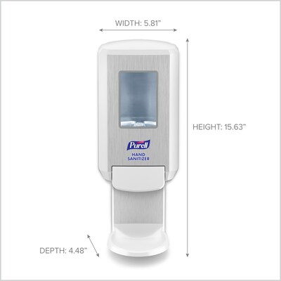 Purell CS4 Wall Mounted Hand Sanitizer Dispenser, White (5121-01)