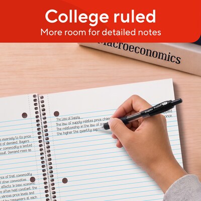 Sustainable Earth by STAPLES Wirebound 1-Subject Notebook, 9.5” x 6”, College Ruled, Brown