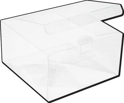 JAM Paper Pop & Lock Top Clear Gift Boxes, 5 3/8 x 5 3/8 x 3, 25/pack (CB-PLB201)