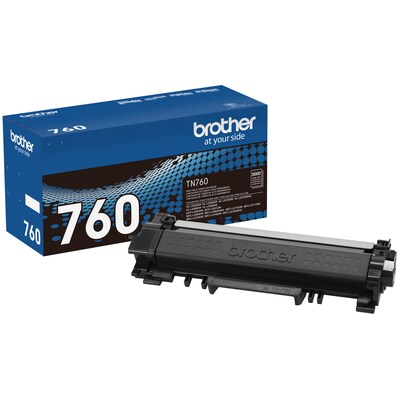 Brother TN 760 Black High Yield Toner Cartridge, Print Up to 3,000 Pages