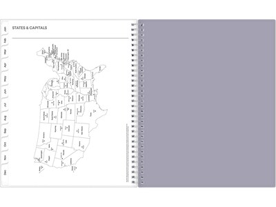 2025 Blue Sky Rue Du Flore 8.5" x 11" Weekly & Monthly Planner, Plastic Cover, Green/Gray (101602-25)