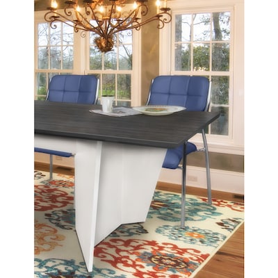 Regency Array 96"W x 48"D Conference Table with Grommet, Ash Grey/White (ACT9648AGWH)