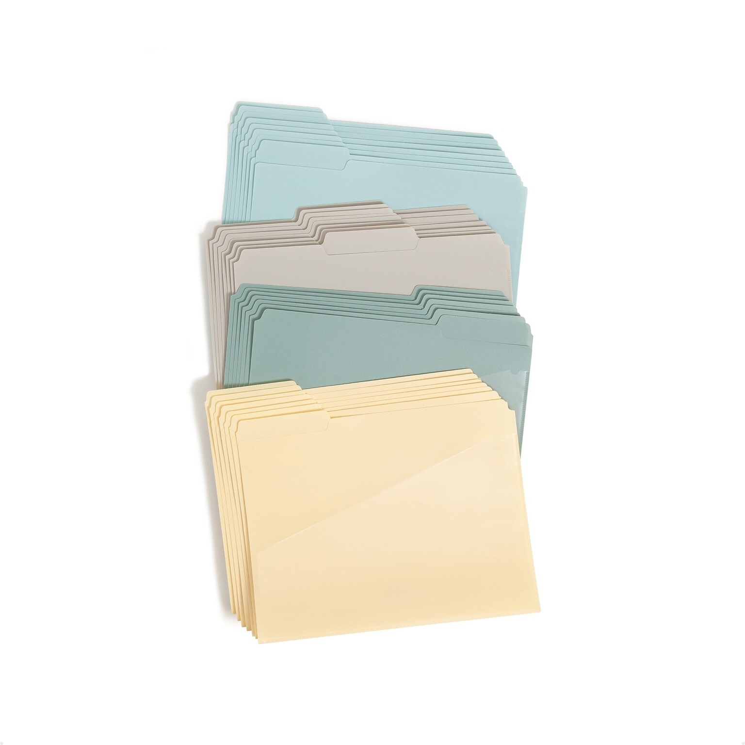 Smead File Folder, 1/3-Cut Tab, Letter Size, Assorted Colors, 30/Box(10544)