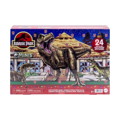 Mattel Jurassic Park Minis Island Visitor Advent Calendar, Multicolored (JLD23)