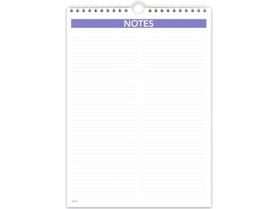 2025 AT-A-GLANCE 8" x 11" Monthly Wall Calendar, White/Purple (PM1-28-25)