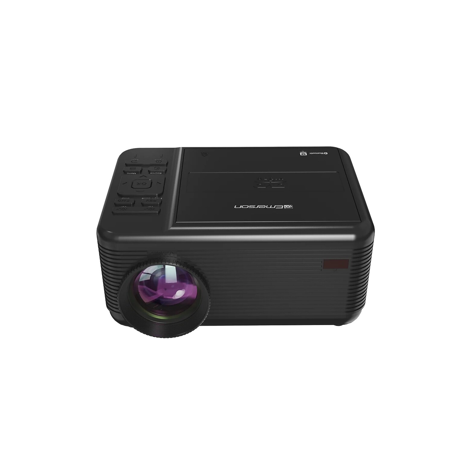Emerson Home Theater Portable LCD Projector with Built-In TV Tuner & DVD Player and Projector Screen, Black (EVP-2504)