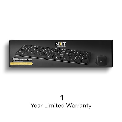 NXT Technologies™ Wireless Keyboard and Optical Mouse Combo, Black (NX60882)