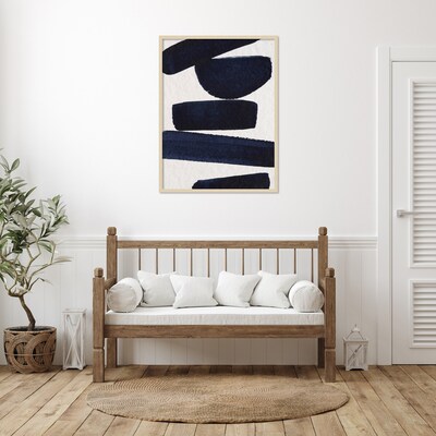 Amanti Art Japandi 5 No Border by Simon West Wood Framed Wall Art Print, 31 x 41 (A42677160679)