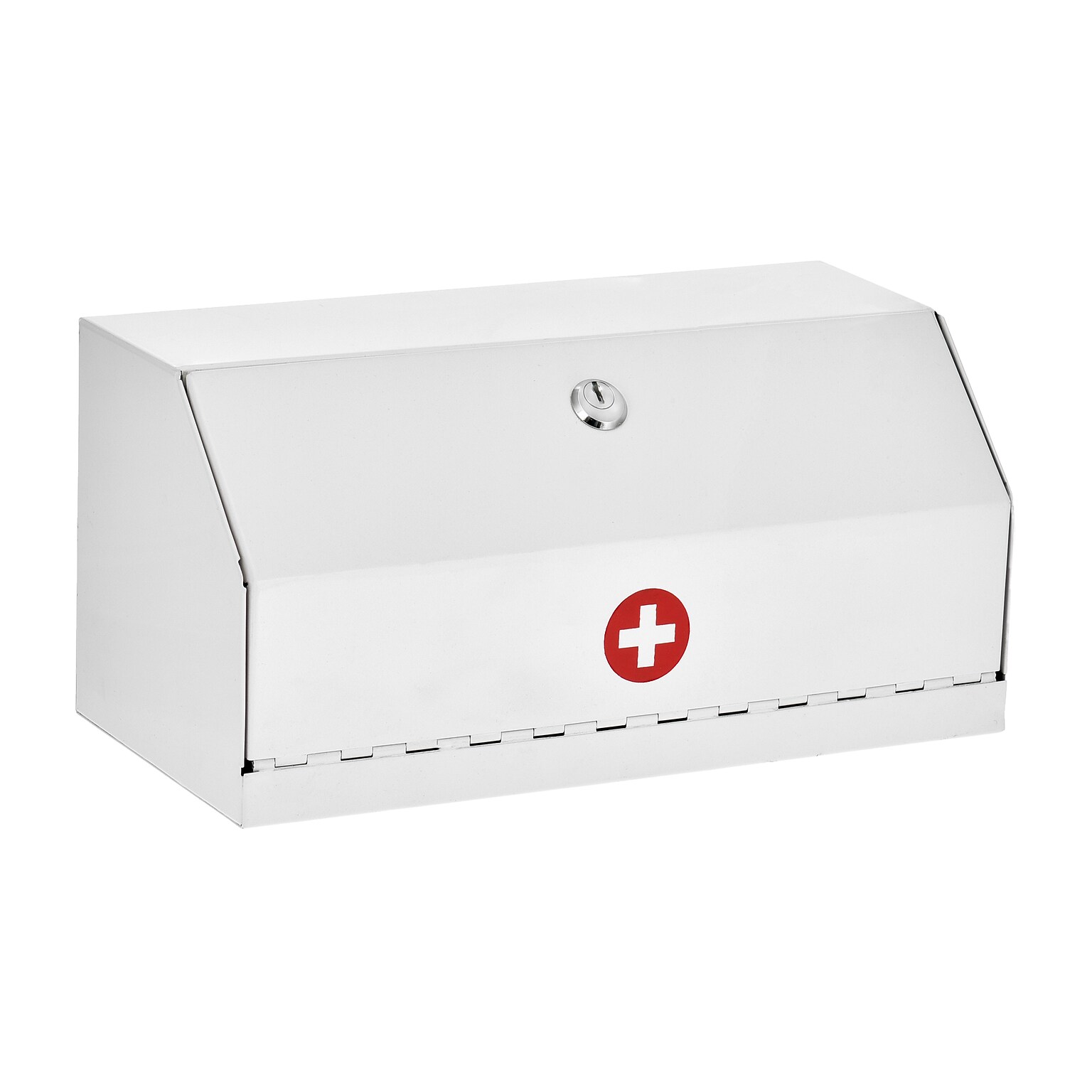 Viva Comfort Steel Secure Surface-Mount Medicine Medical Cabinet, 0.2 cu. ft., White, (ADI999-05-WHI-MK)