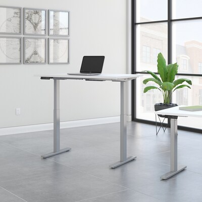 Bush Business Furniture Move 60 Series 48"W Electric Height Adjustable Standing Desk, White (M6S4824WHSK)