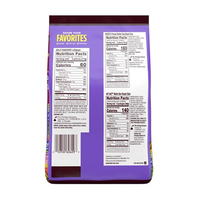 Hersheys Sweets & Chocolate Candy Variety Party Pack,Assorted Flavors, 25.4 oz. (HEC93942)