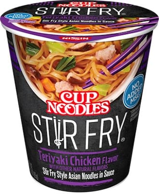 Nissin Cup Noodle Stir Fry Teriyaki Chicken, 3 oz., 6/Carton (NIS42405)