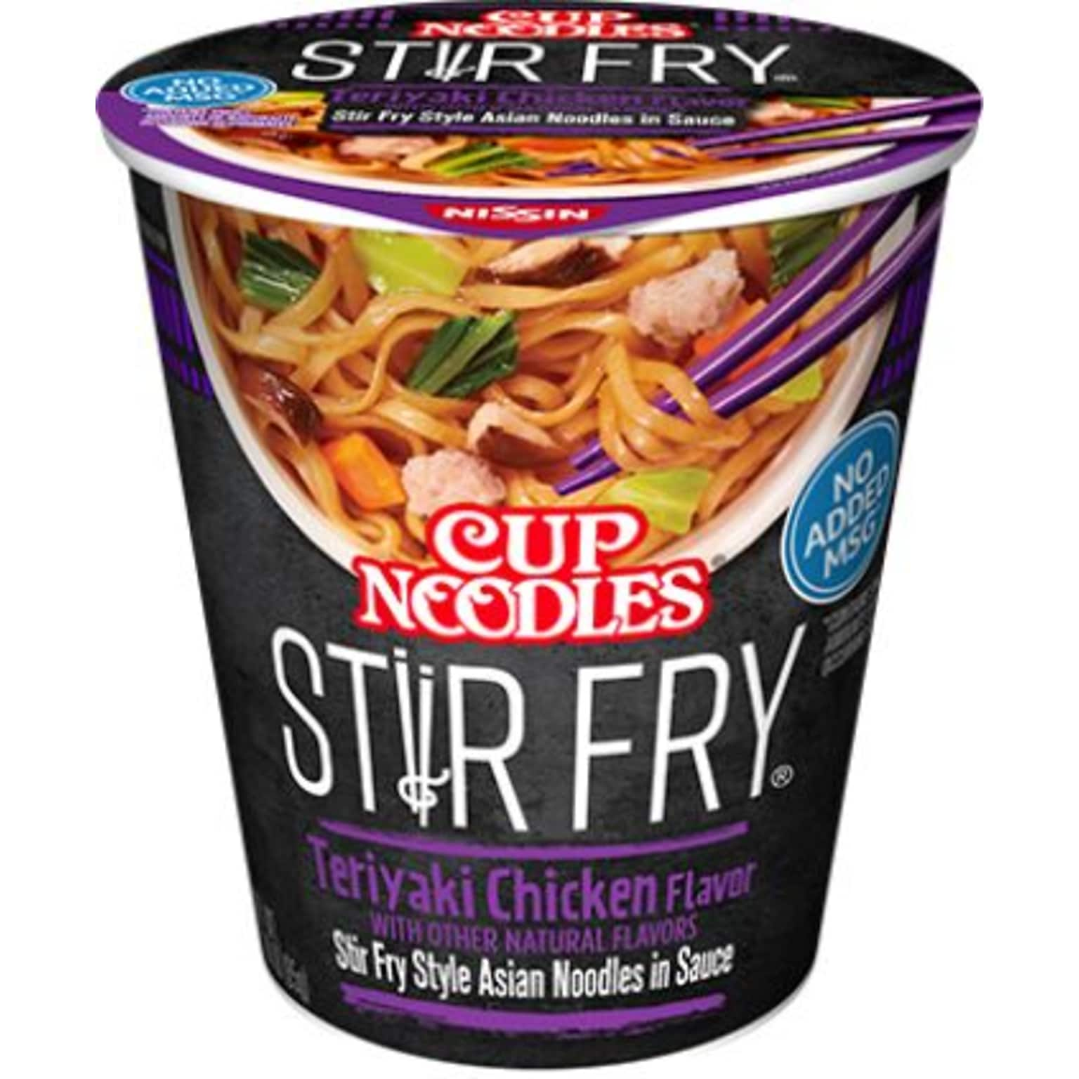 Nissin Cup Noodle Stir Fry Teriyaki Chicken, 3 oz., 6/Carton (NIS42405)