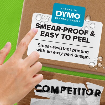 DYMO LabelWriter Large Shipping Labels, 57mm x 104mm, White, 250 Labels/Roll, 12 Rolls/Box (2229751)
