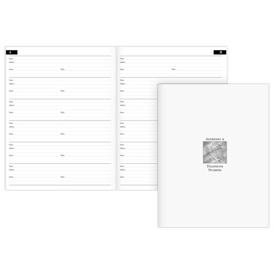 2027 AT-A-GLANCE Executive 8.75" x 6.5" Weekly & Monthly Appointment Book Refill, White/Black (70-908-10-27)