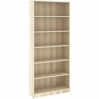 Lorell 84 6-Shelf Bookcase with Adjustable-Shelves, Modern Elm Laminate (LLR66344)