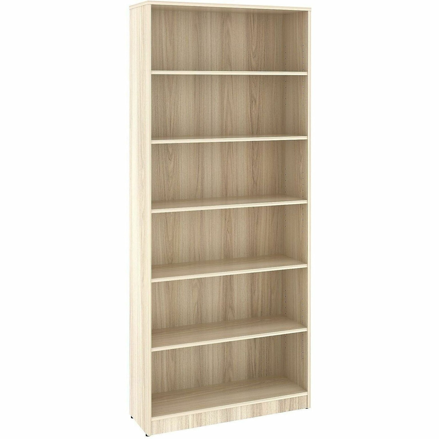 Lorell 84 6-Shelf Bookcase with Adjustable-Shelves, Modern Elm Laminate (LLR66344)