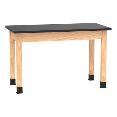 Diversified Woodcrafts School Classroom Rectangular Science Lab Table, 48" x 24", Oak (C7106K30N)