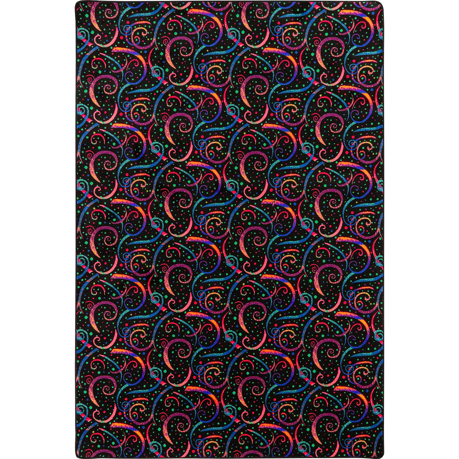 Joy Carpets Dynamo Nylon 4 x 6 Machine Tufted Rug, Fluorescent (455N)