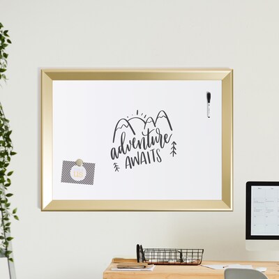 U Brands Magnetic Painted Steel Dry-Erase Whiteboard, Aluminum Frame, 4' x 3' (2017U00-01)