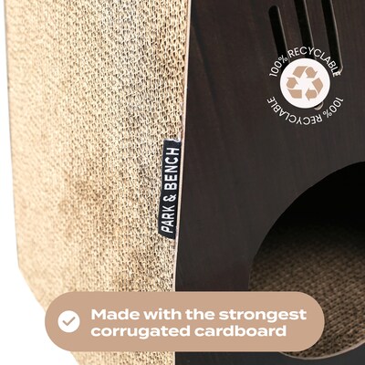 Park & Bench Unique Design Cat Scratcher, Cardboard  - Key Largo (PPN600007)