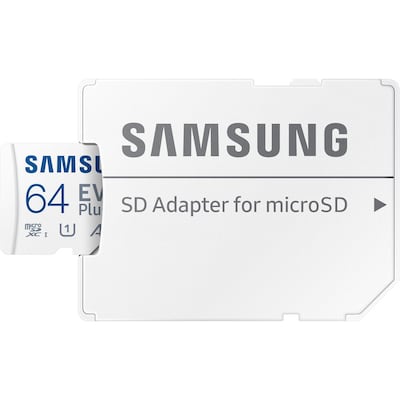 Samsung EVO Plus 64GB microSDXC Memory Card with Adapter, Class 10, UHS-I, V30 (MB-MC64SA/AM)