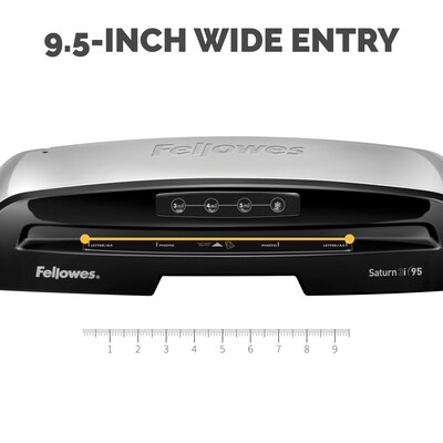 Fellowes Saturn 3i 95 Thermal & Cold Laminator, 9.5" Width, Silver/Black (5735801)