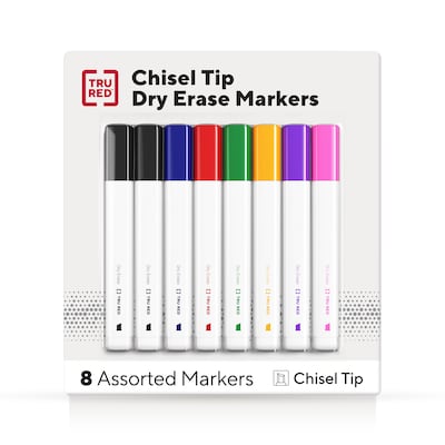 Expo Dry Erase Markers, Chisel Tip, Assorted, 8/Pack (80678